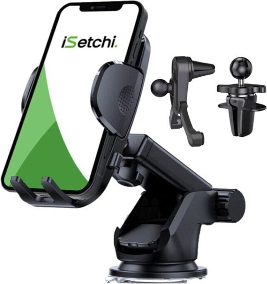 iSetchi Telefoonhouder - Autohouder - Zwart