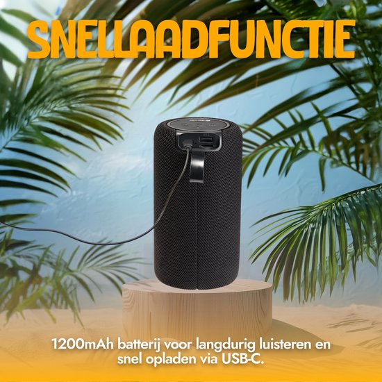 Denver Bluetooth Speaker Draadloos - Lichteffecten - Muziek Box - TWS Pairing - BTL330
