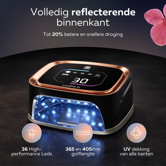 Beeperfect® UV Lamp Gelnagels - Nagellamp - Nagellamp UV Led - Nageldroger - Draadloos - Reflecterende binnenkant - Rose Goud