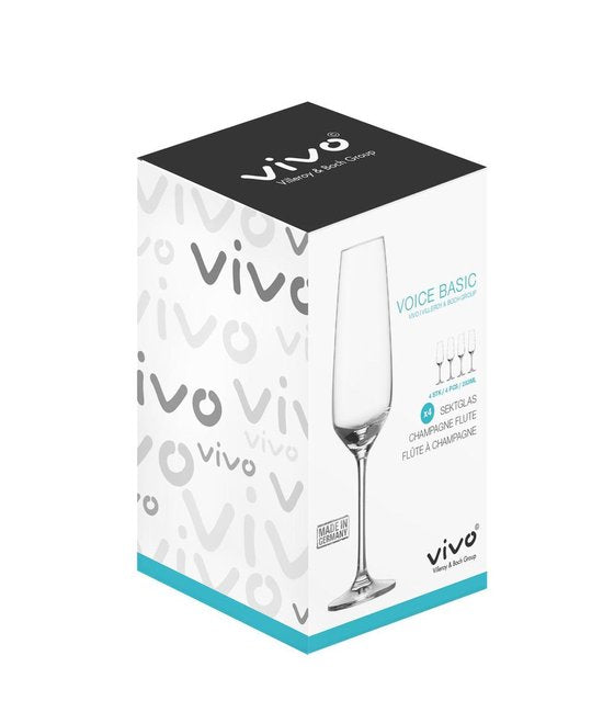 Vivo Voice Basic Champagneglas 28 cl - 4 stuks
