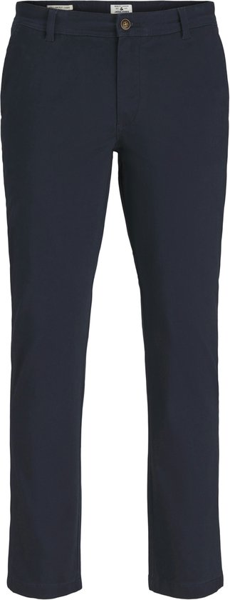 Jack & Jones Chinobroek Slim Fit Chinobroek - maat W33-L34 - Navy blazer