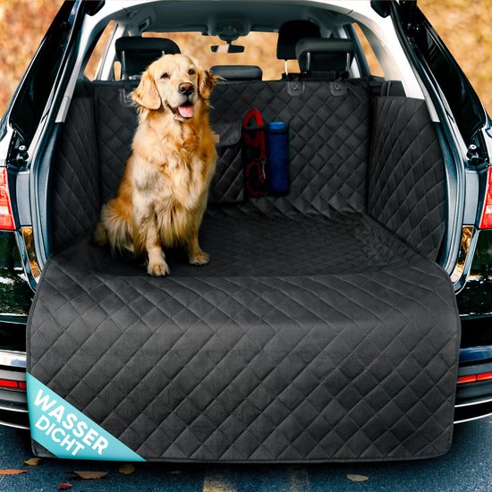 Autokofferbeschermer hond gewatteerd met zij- en kofferbakbescherming, hondendeken, autokofferbak, waterdicht en krasbestendig, universele kofferbakbeschermingsmat voor honden