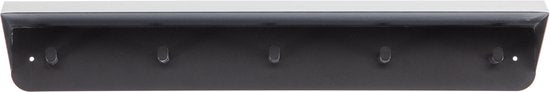 WOOOD Kenan Kapstok 5 Haken - Metaal - Zwart - 10x80x30