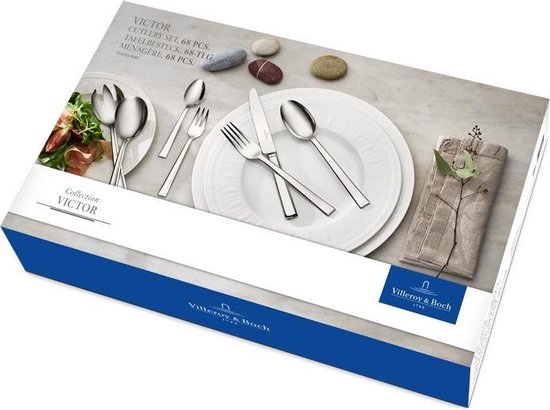 Villeroy & Boch Victor Bestekset - 68 delig - RVS