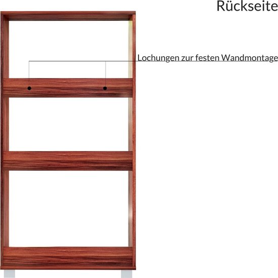 Schoenenkast - 3 Kleppen - 115x60x24cm - 18 Paar Schoenen -Bruin/Zwart