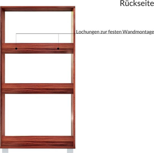 Schoenenkast - 3 Kleppen - 115x60x24cm - 18 Paar Schoenen -Bruin/Zwart
