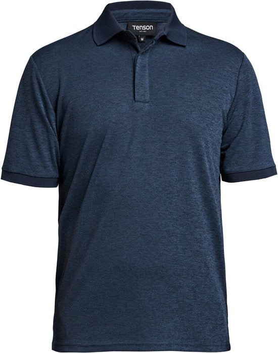 Tenson TXlite Melange Polo 465018060 - Donkerblauw - S