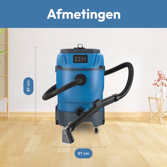 BOLLIT 2600W Professionele Tapijtreiniger - Stoomreiniger en Vlekkenreiniger - 100° Stoom - Bank reiniger - Zetelreiniger - Meubelreiniger - Auto Stofzuiger - Handstomer - Matrasreiniger - Waterstofzuiger - Reiniger voor auto, bank, vloer, en tapijt
