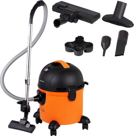 Monzana Stofzuiger Nat & Droog - 1200W 15L Container – Zwart/Oranje