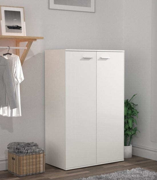 Kledingkast kinderkamer - praktische opbergkast 120 cm hoog 4 opbergvakken