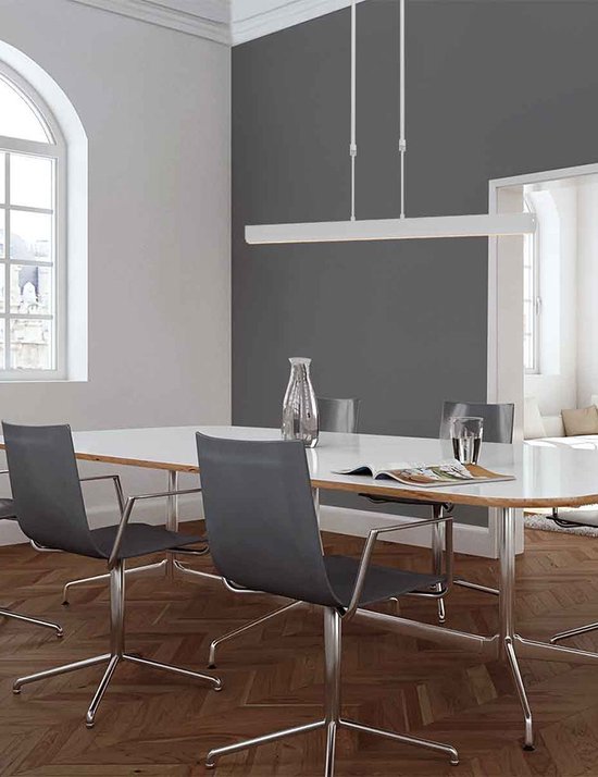 Hanglamp Zelena 3656ST Staal, Hoogte instelbaar, Lichtkleur instelbaar, Modern, Steinhauer