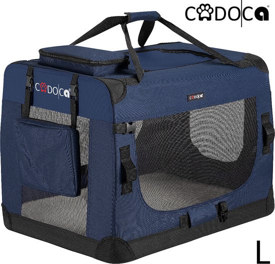 Cadoca Honden & Katten Reismand L - 70x53x50cm - Marine Blauw
