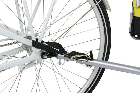 Dunlop Hondenfietskar - Fietskar Hond - Fietskarren voor Honden tot max. 40 KG - Fietskar Bagage - Fietsaanhanger met Reflectoren en Verstelbare Regenhoes - Honden Fietskar - Hondenkar - Geel