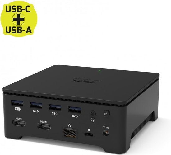 Port Designs 901908-W-EU notebook dock & poortreplicator Bedraad USB 3.2 Gen 1 (3.1 Gen 1) Type-A Zwart