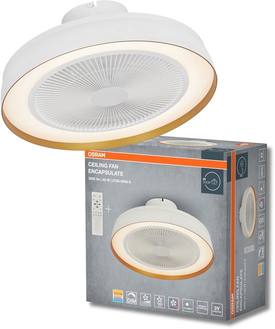 OSRAM HOMELIGHTING Plafondventilator Compact 480 49W Wit Plafondventilator 49 W