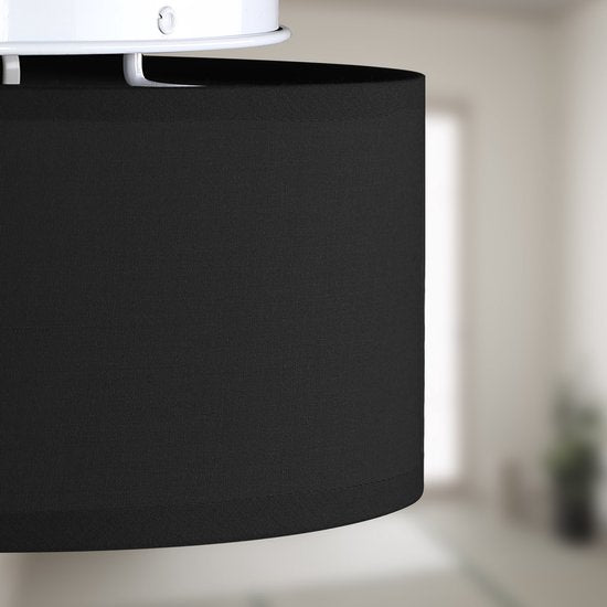 Monzana Plafondlamp - 40W Rond 30cm Fitting E27 - Zwart
