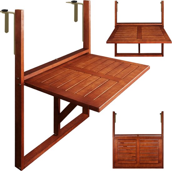 Casaria Balkontafel - FSC®-Gecertificeerd Acaciahout Hangend – Bruin