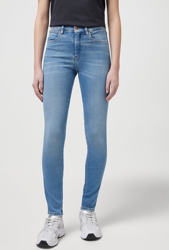 WRANGLER HIGH SKINNY BLUE LOVE SKINNY JEANS-DAMES W32 - L32