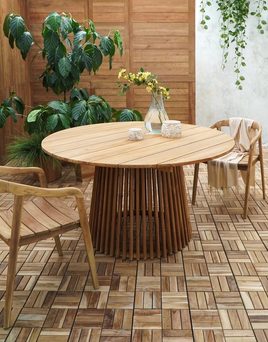 House Nordic Eettafel Lorca - Teak - Naturel - 120cm