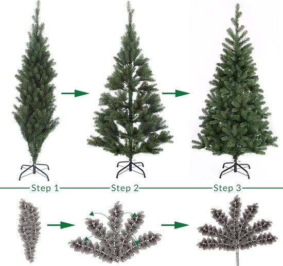 Cas - Kunstkerstboom - 470 takken - Incl. LED Verlichting - 140cm