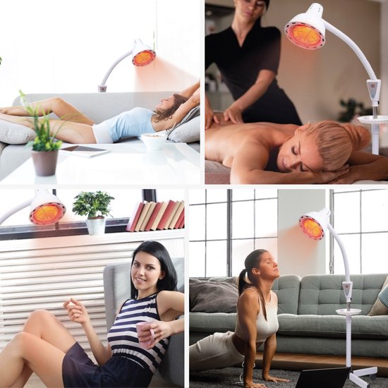 Soft & Silky Infraroodlamp - Infrarood - Draaibaar - Verwarming - Wit