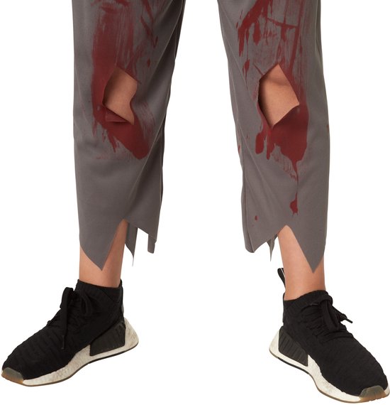 dressforfun - Griezelige schooljongen 128 (7-8y) - verkleedkleding kostuum halloween verkleden feestkleding carnavalskleding carnaval feestkledij partykleding - 302221