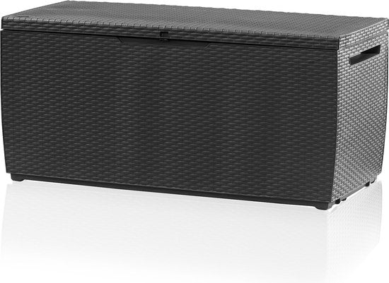 Keter Opberbox Capri - 305L Wielen Vergrendelbaar - Antraciet