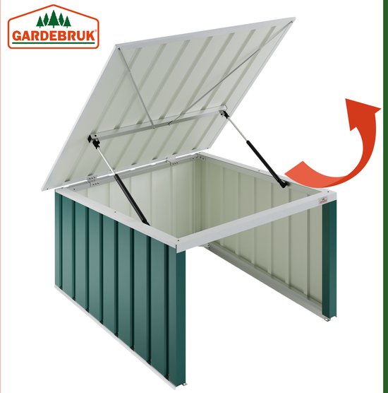 Gardebruk Robotmaaier Garage - Platdak Metaal 89x90x54cm - Groen