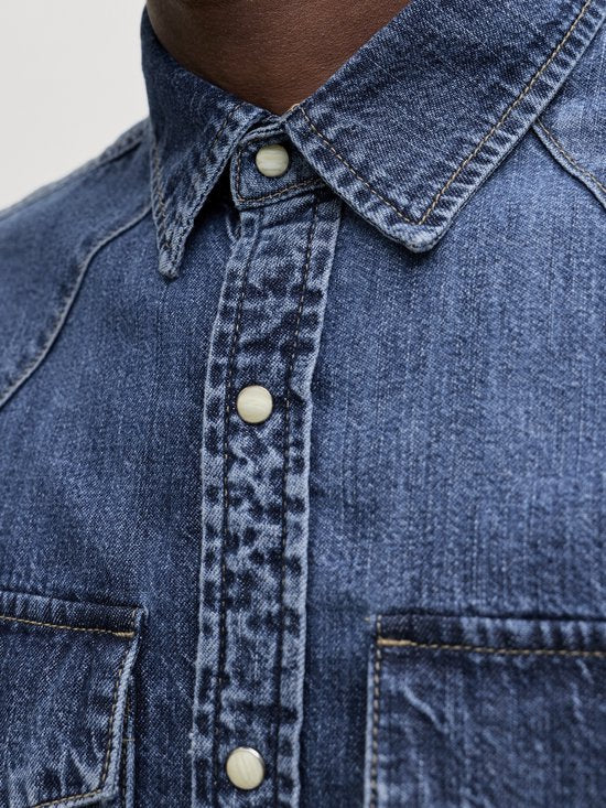 Jack & Jones Essentials Denim Overhemd - Blue Denim - Maat M