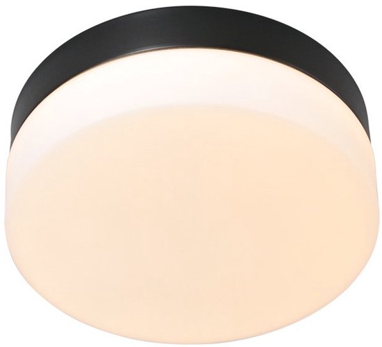 Plafondlamp Ikaro 1362ZW Zwart Ø18cm - Modern, Elektronica & Glas, Steinhauer