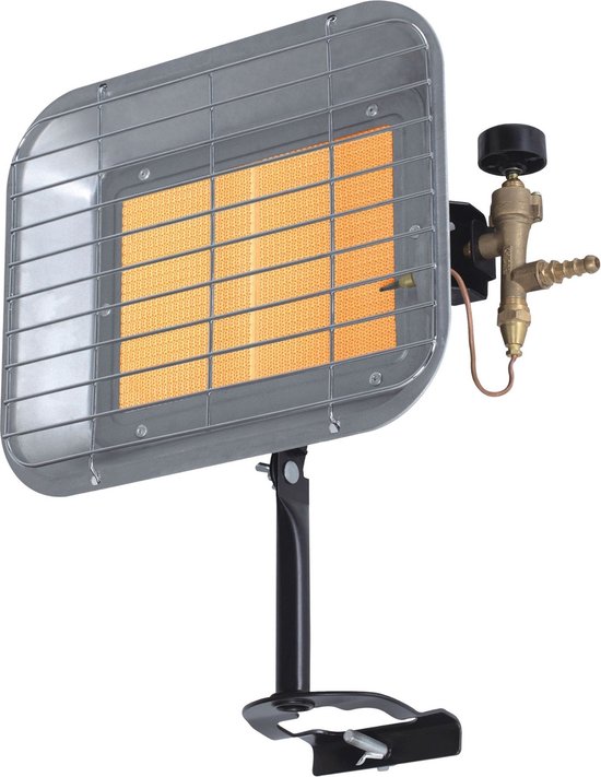 Perel Terrasverwarmer op gas, butaan of propaan, 4500 W