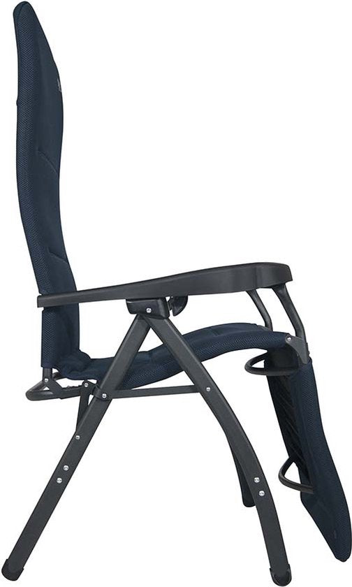 Crespo Relaxstoel - AP/242 - Air-Deluxe - Ergonomisch & Inklapbaar - Met Hoofdkussen - Blauw