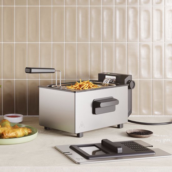 Tristar Frituurpan 3 liter - FR-9327 - Friteuse 2000W - Kijkvenster - RVS