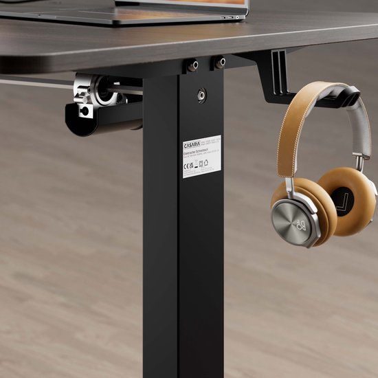 Casaria Zit Sta Bureau – Hoogte Verstelbaar Elektrisch - 110x60cm Bruin