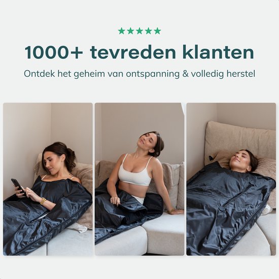 Soft & Silky Infrarood Warmtedeken – 2 Warmtezones – 1 Uur Timer – 600W – 200 x 85 cm – Zwart