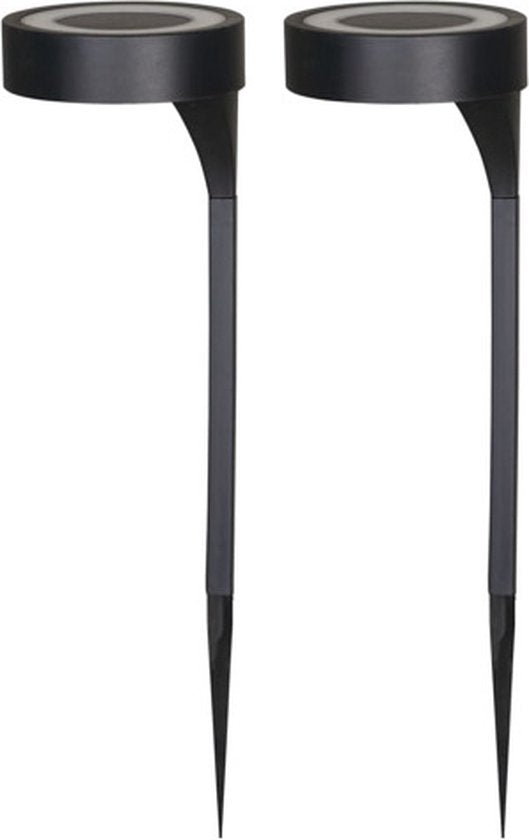 Luxform AYR Orange - Solar Tuinlampen 2 stuks - LED - Zwart