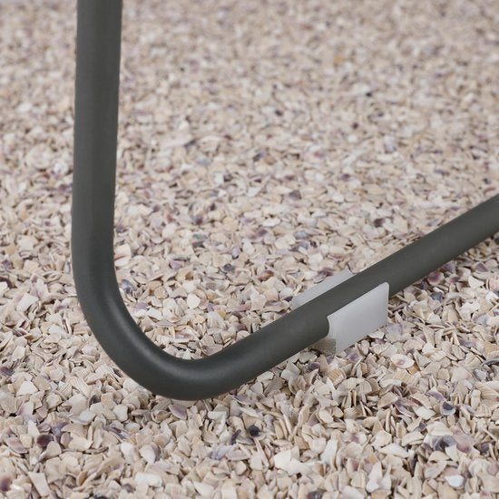 Mica Decorations Bueno Barkruk voor Buiten - Metaal - 53 x 55 x 108 cm - Grijs