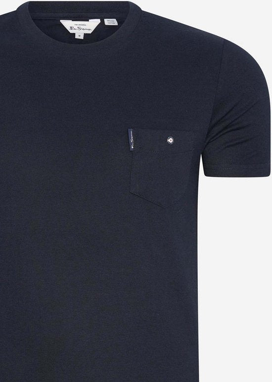 Ben Sherman Signature zak t-shirt - donker marineblauw - Maat S