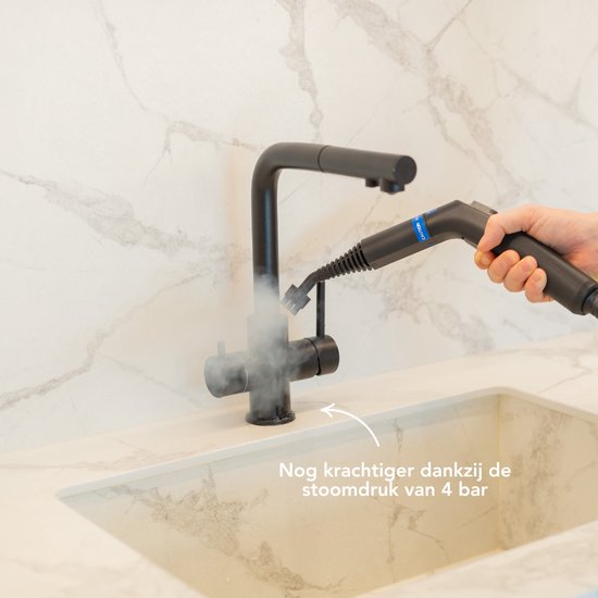Techweise – TS2 Performance Stoomreiniger – 1,6 l & 1800 W – Voorzien Van 26 Accessoires En 4 Bar Stoomdruk – Voor Deep-clean En Desinfectie – Geel Kunststof