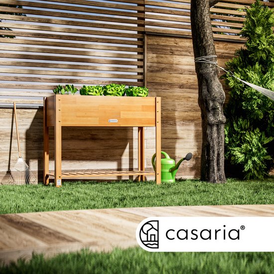 CASARIA Moestuinbak - 2 Etages 100x40x84cm - Acaciahout Bruin