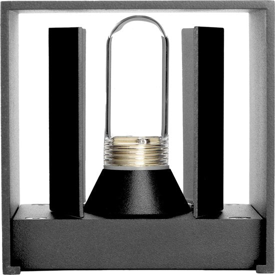 Reach Up&Down Muurlamp Zwart kubus met LED