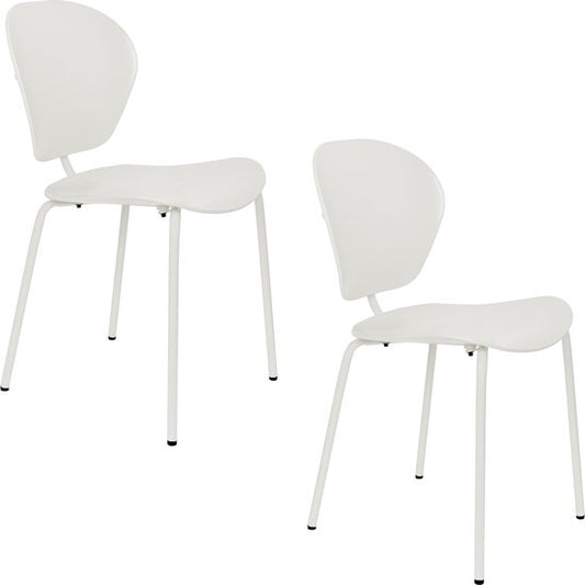 Zuiver The Ocean Chair Eetkamerstoelen Coconut Milk - Set van 2