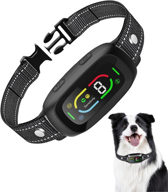 Dutchwide Anti-blafband Pro - 100% waterdicht - Trainingshalsband voor honden - Met anti blaf apparaat - Geschikt voor kleine en grote honden - Hondentraining hulpmiddel
