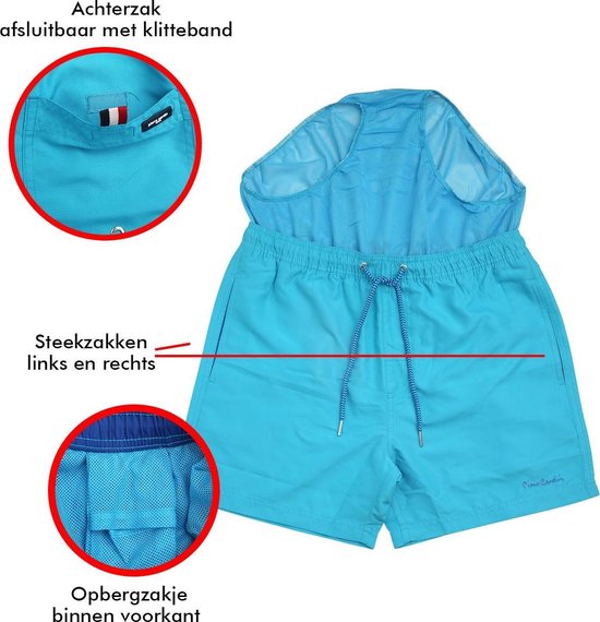 Pierre Cardin - Heren Zwembroek - Turquoise