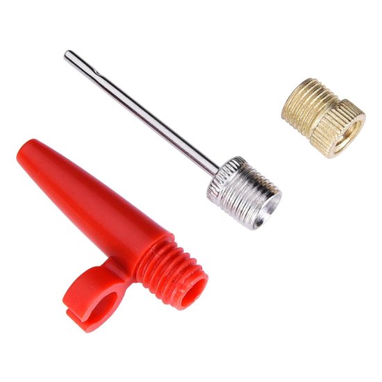 Monzana Fietspomp - incl. 3 Extra Adapters 100 cm Slang – Zwart