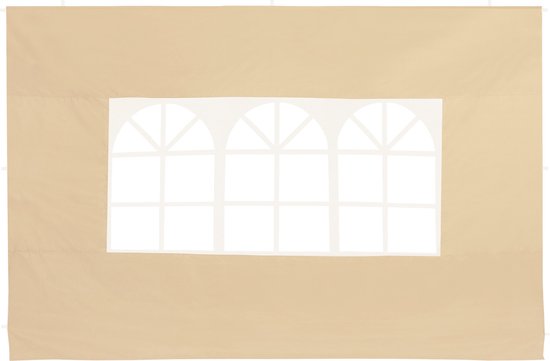 Deuba Zijwanden Paviljoen - 2-Delig - Beige 3x2m