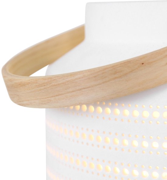 Anne Lighting tafellamp Porcelain - wit - porselein - 14 cm - E14 fitting - 3058W