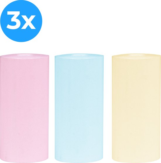 Nuvance - Mini Printer Rollen - 3 Stuks - Kleur Rollen voor Pocket Printer - Navullingen