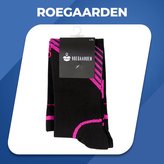 Roegaarden compressie sokken - Compressiekousen - Steunkousen - Maat 40-44 - Roze