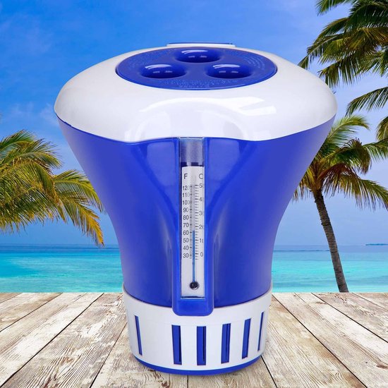 Deuba® Chloordispender Geïntegreerde Thermometer Zembaden Eenvoudige dosering